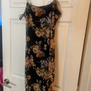 Papaya Floral Slip Dress
